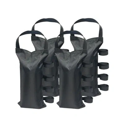Us Weight Economy Fillable Canopy Weight Bags (4-pack) In Black