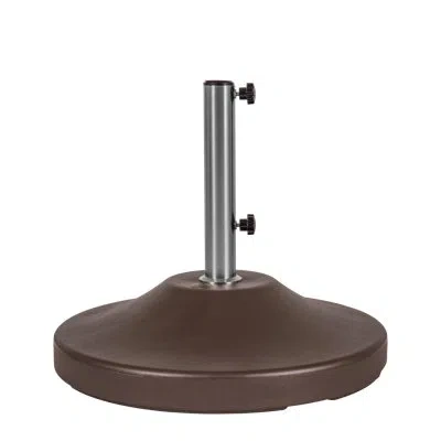 Us Weight Fillable 120lb Capacity Free Standing Patio Umbrella Base In Bronze