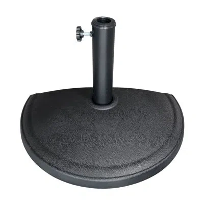Us Weight Half Round 20 Lb Patio Umbrella Base In Black