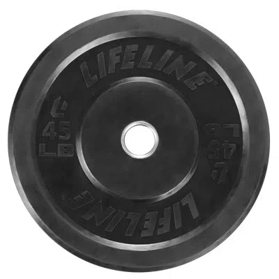 Us Weight Lifeline 45lb. Rubber Bumper Plate