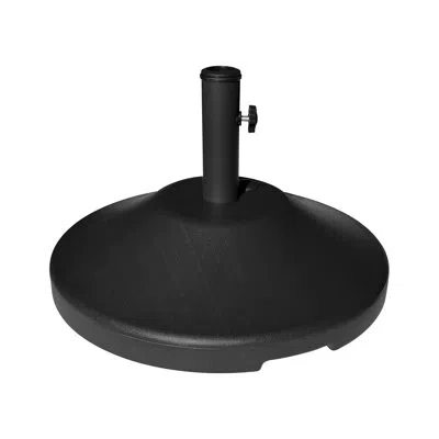 Us Weight Premium Fillable Umbrella Base For Patio Table - Heavy Duty Adjustable Umbrella Stand With Stainless In Black