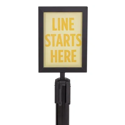 Us Weight Steel Stanchion Sign Holder