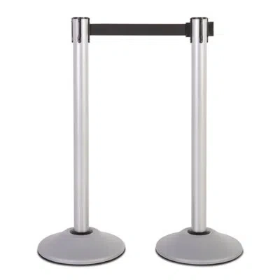 Us Weight U2100 Series Steel Stanchion In Silver,black