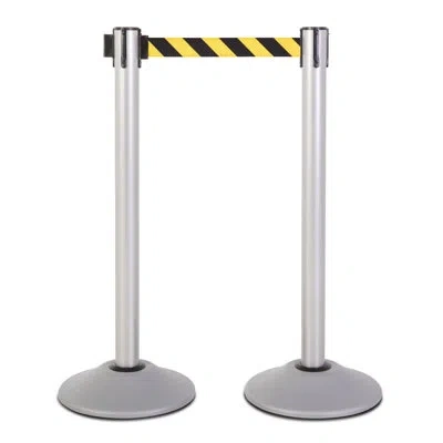 Us Weight U2100 Series Steel Stanchion In Silver,yellow,black