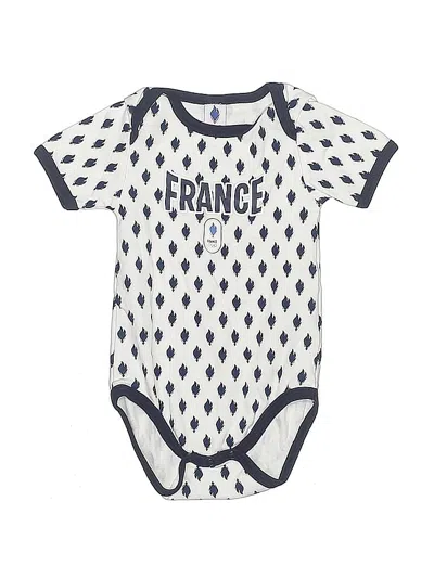 Pre-owned Usa Olympics Kids' Short Sleeve Onesie In White