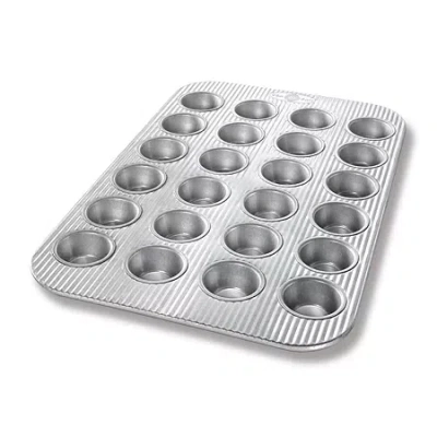 Usa Pan 24-cup Non-stick Mini Muffin Pan In Silver
