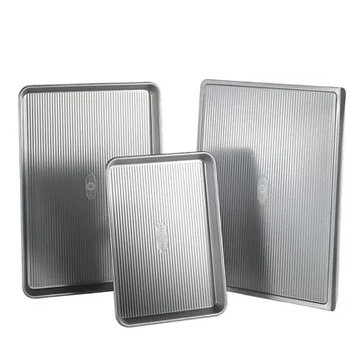 Usa Pan 3 Piece Baking Set In Gray