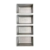 Usa Pan 4-pc. Non-stick Mimi Loaf Pan Set In Silver
