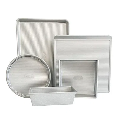 Usa Pan 5 Piece Baking Set In Gray