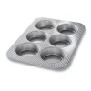 Usa Pan 6-well Mini Round Cake Pan In Silver