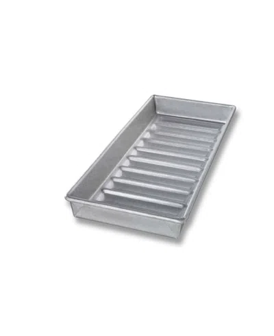 Usa Pan New England Hot Dog Bun Pan In Silver,gray