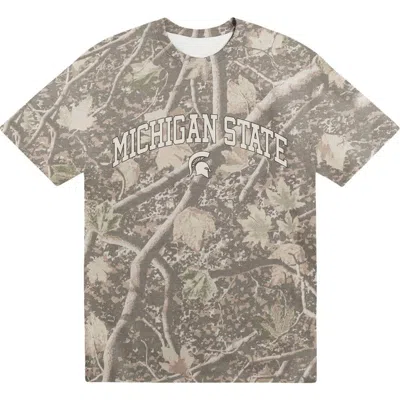 Uscape Apparel Camo Michigan State Spartans Back Bay Heavyweight T-shirt In Multi