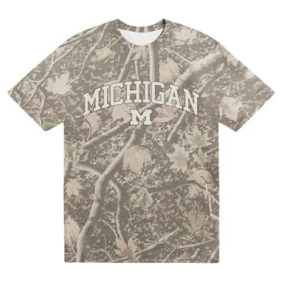 Uscape Apparel Camo Michigan Wolverines Back Bay Heavyweight T-shirt In Multi
