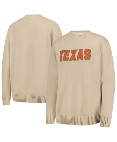 Uscape Apparel Men's And Women's Ash Texas Longhorns Embroidered Applique Sweater In Brown