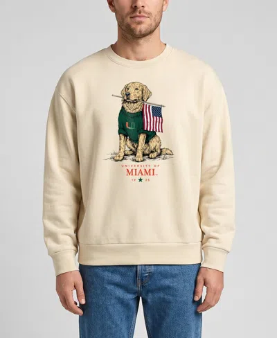 Uscape Apparel Men's And Women's Cream Miami Hurricanes Americana Good Boy Ribbed Premium Sweatshirt