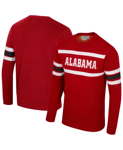 Uscape Apparel Men's And Women's Crimson Alabama Crimson Tide Renew Knit Vintage Pullover Sweater