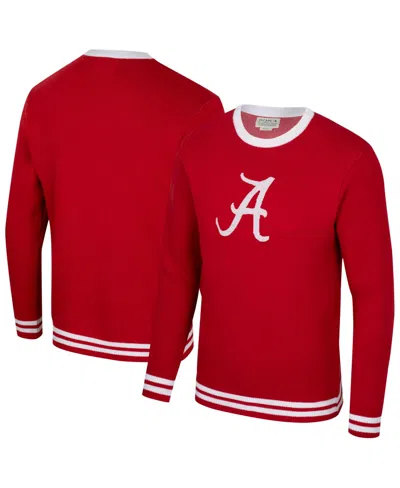 Uscape Apparel Men's And Women's Crimson Alabama Crimson Tide Renew Knit Vintage Pullover Sweater