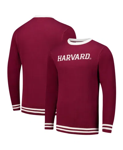 Uscape Apparel Men's And Women's Crimson Harvard Crimson Renew Knit Vintage Pullover Sweater