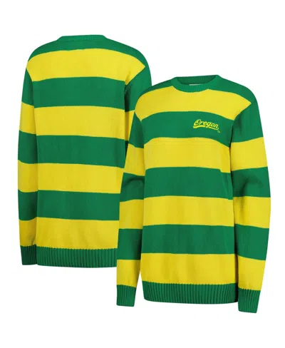 Uscape Apparel Men's And Women's Green Oregon Ducks Renew Knit Stadium Sweater In Multi