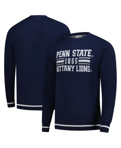 Uscape Apparel Men's And Women's Navy Penn State Nittany Lions Renew Knit Vintage Retro Sweater In Blue