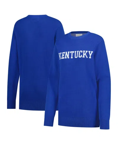 Uscape Apparel Men's And Women's Royal Kentucky Wildcats Renew Knit Vintage Sweater In Blue
