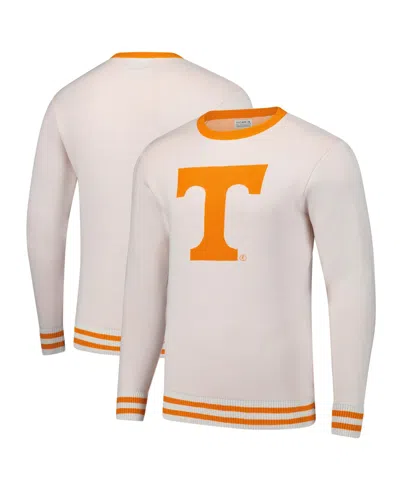 Uscape Apparel Men's And Women's White Tennessee Volunteers Renew Knit Vintage Pullover Sweater