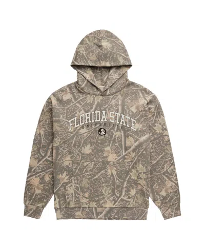 Uscape Apparel Men's Camo Florida State Seminoles Back Bay Fleece Hoodie In Brown