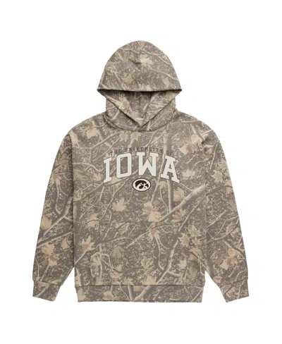 Uscape Apparel Men's Camo Iowa Hawkeyes Back Bay Fleece Hoodie In Gold