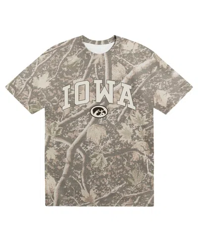 Uscape Apparel Men's Camo Iowa Hawkeyes Back Bay Heavyweight T-shirt In Neutral