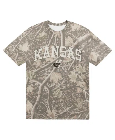 Uscape Apparel Men's Camo Kansas Jayhawks Back Bay Heavyweight T-shirt In Multi
