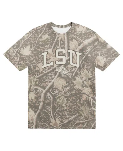 Uscape Apparel Men's Camo Lsu Tigers Back Bay Heavyweight T-shirt In Gray