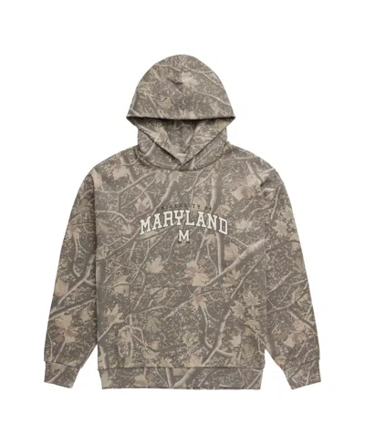 Uscape Apparel Men's Camo Maryland Terrapins Back Bay Fleece Hoodie In Gray