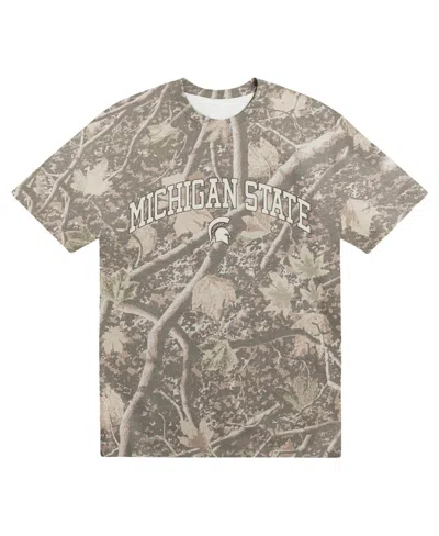 Uscape Apparel Men's Camo Michigan State Spartans Back Bay Heavyweight T-shirt In Multi
