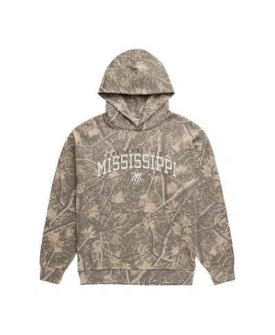 Uscape Apparel Men's Camo Ole Miss Rebels Back Bay Fleece Hoodie In Animal Print