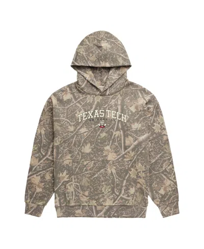 Uscape Apparel Men's Camo Texas Tech Red Raiders Back Bay Fleece Hoodie In Neutral