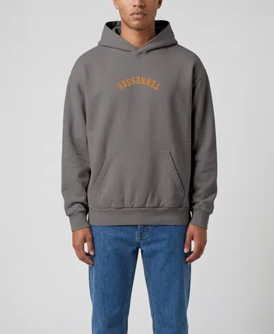 Uscape Apparel Men's Dark Grey Tennessee Volunteers Upside Down Embroidered Vintage Heavyweight Hoodie In Gray