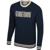 Uscape Apparel Unisex  Navy Georgetown Hoyas Renew Knit Vintage Pullover Sweater In Blue