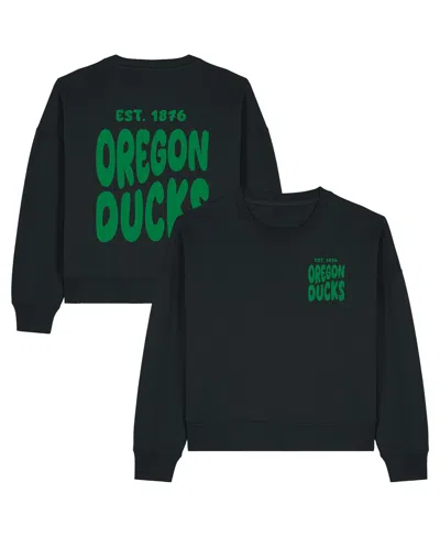 Uscape Apparel Women's Black Oregon Ducks Cloud Sweatshirt