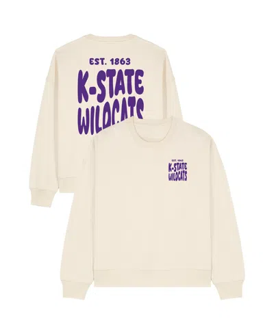 Uscape Apparel Women's Cream Kansas State Wildcats Cloud Sweatshirt