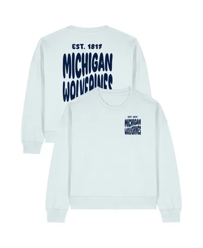 Uscape Apparel Women's Light Blue Michigan Wolverines Cloud Sweatshirt