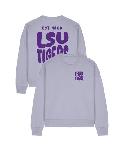 Uscape Apparel Women's Purple Lsu Tigers Cloud Sweatshirt