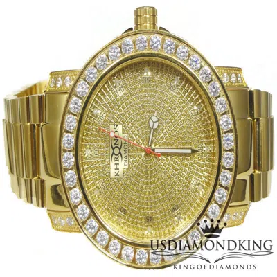 Pre-owned Usdiamondking Joe Rodeo Khronos Genuine Real Diamond Tarnish Free Full Stainless Steel Watch