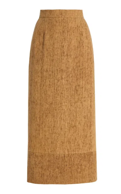 Usisi Sister Chloe Linen Skirt In Brown
