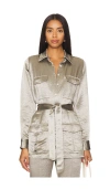 Usisi Sister Eloise Jacket In Metallic Silver