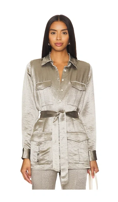 Usisi Sister Eloise Jacket In Metallic Silver