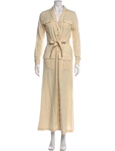 Pre-owned Usisi Sister Long Dress In Neutrals