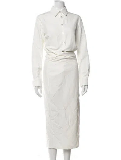 Pre-owned Usisi Sister Long Dress In White