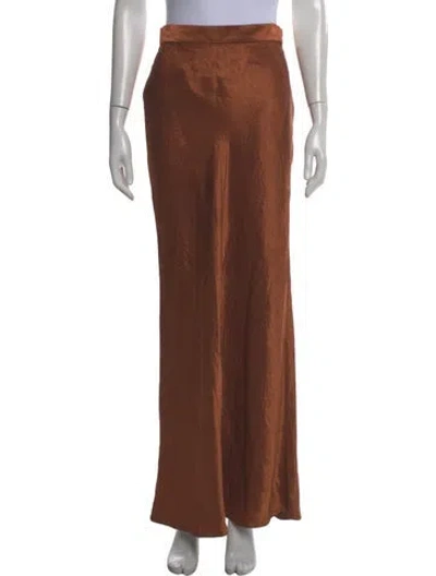 Pre-owned Usisi Sister Long Skirt In Brown