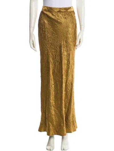 Pre-owned Usisi Sister Long Skirt W/ Tags In Gold