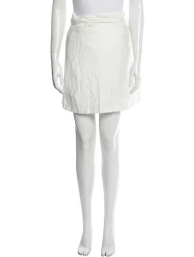 Pre-owned Usisi Sister Mini Skirt In White